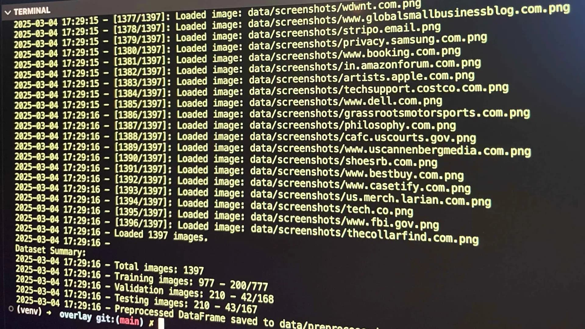 Dataset: Labeled Website Screenshots for Overlay Detection